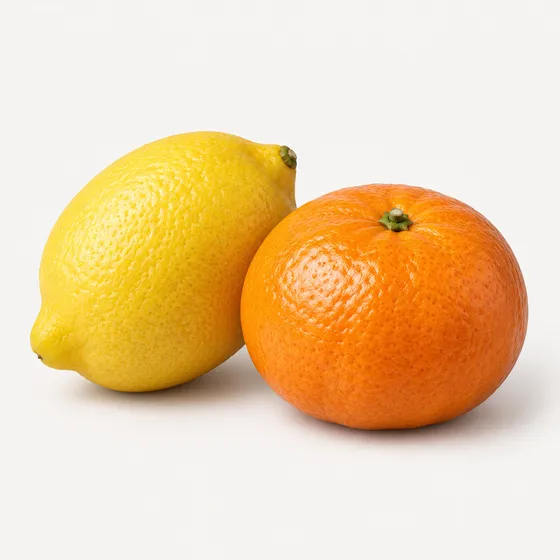 Cítricos: limón y naranja